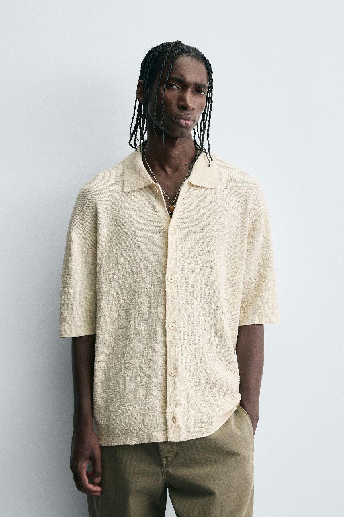 IRREGULAR KNIT SHIRT - Image 2