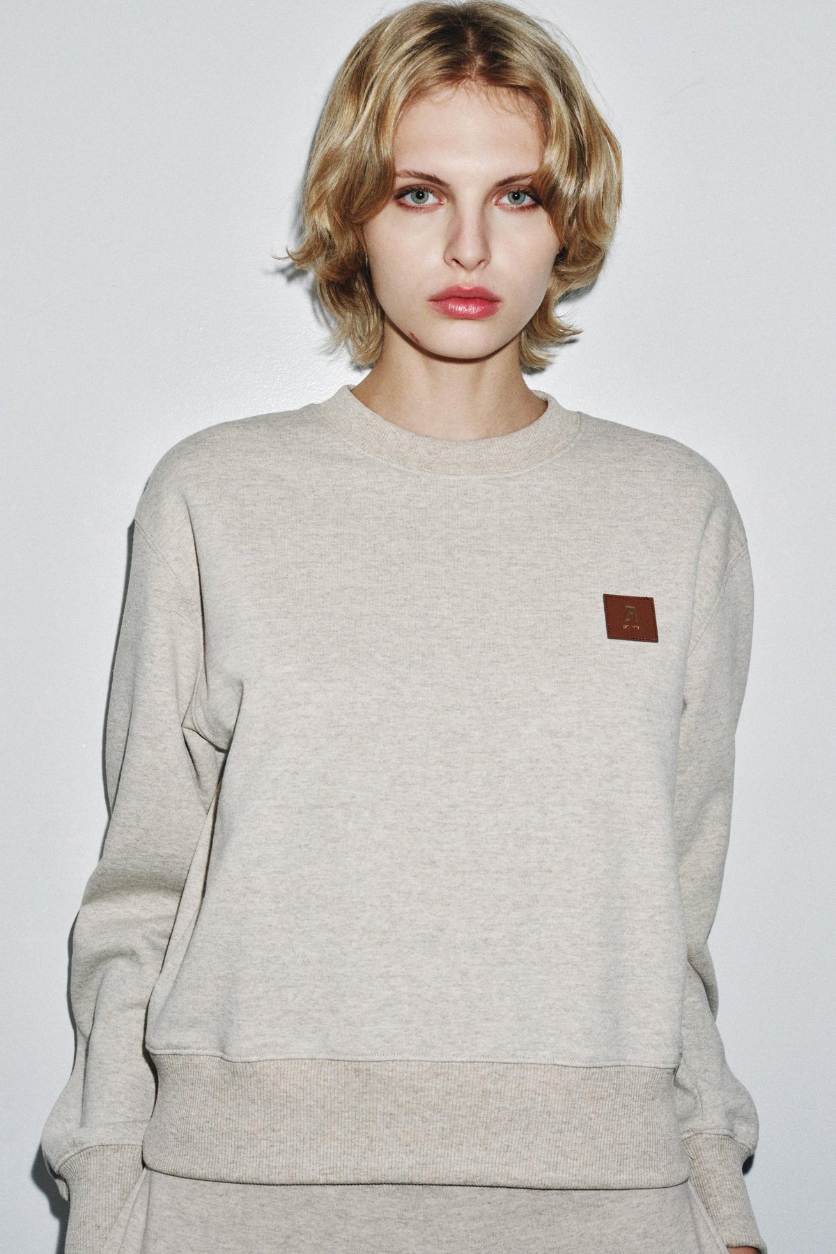 Sweatshirt with label detail