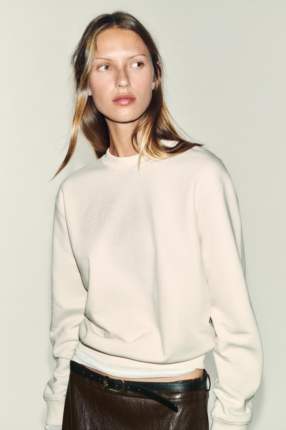 Sweatshirt mit Slogan