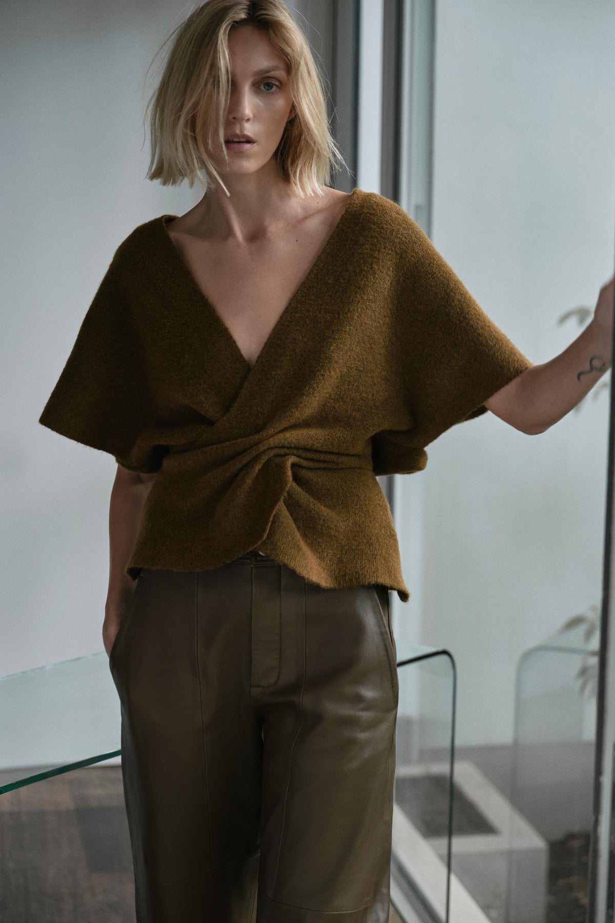 Knit Short Sleeve Jumper