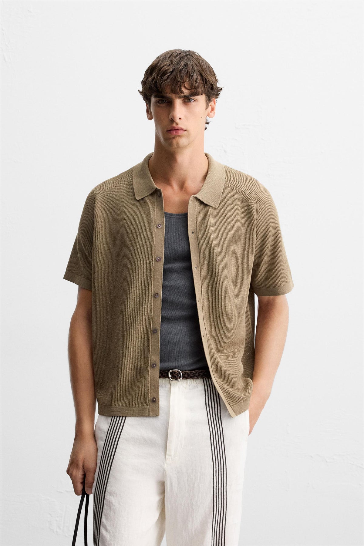 RELAXED FIT KNIT SHIRT - Image 2