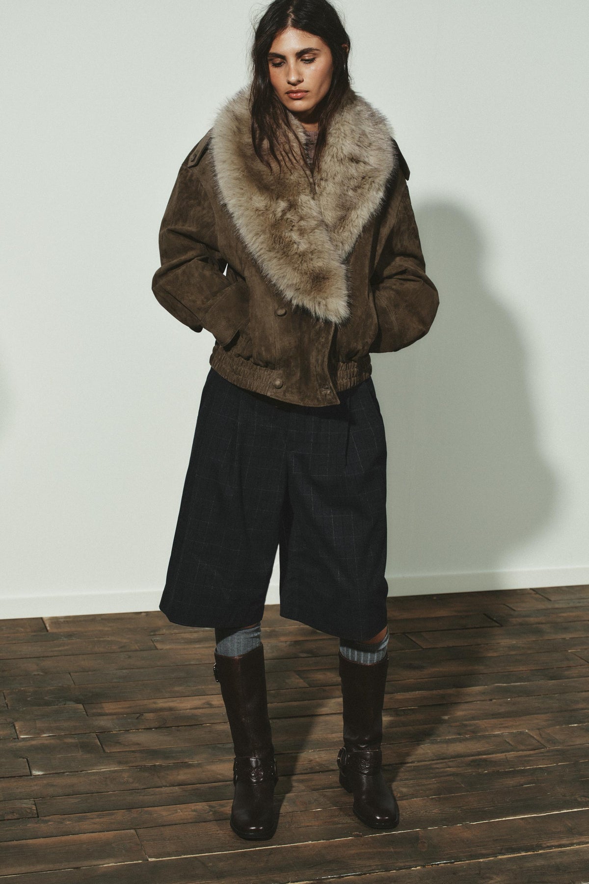 Wildlederjacke