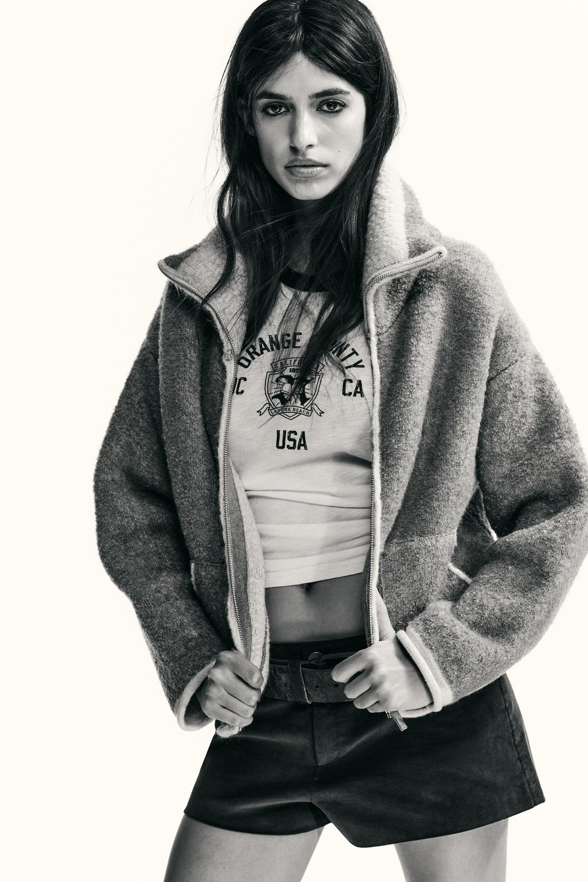 Contrasting Trim Cardigan