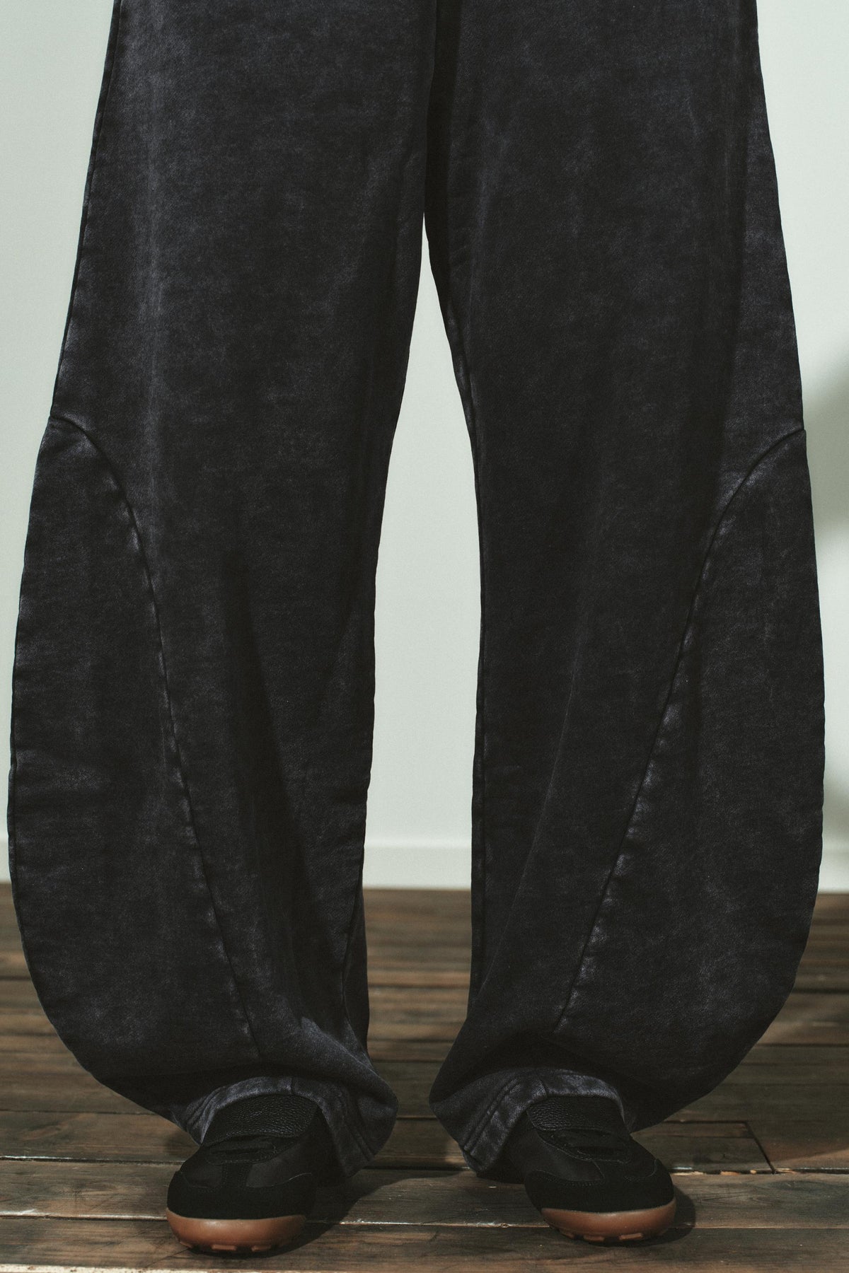 WASHED CARROT TROUSERS
