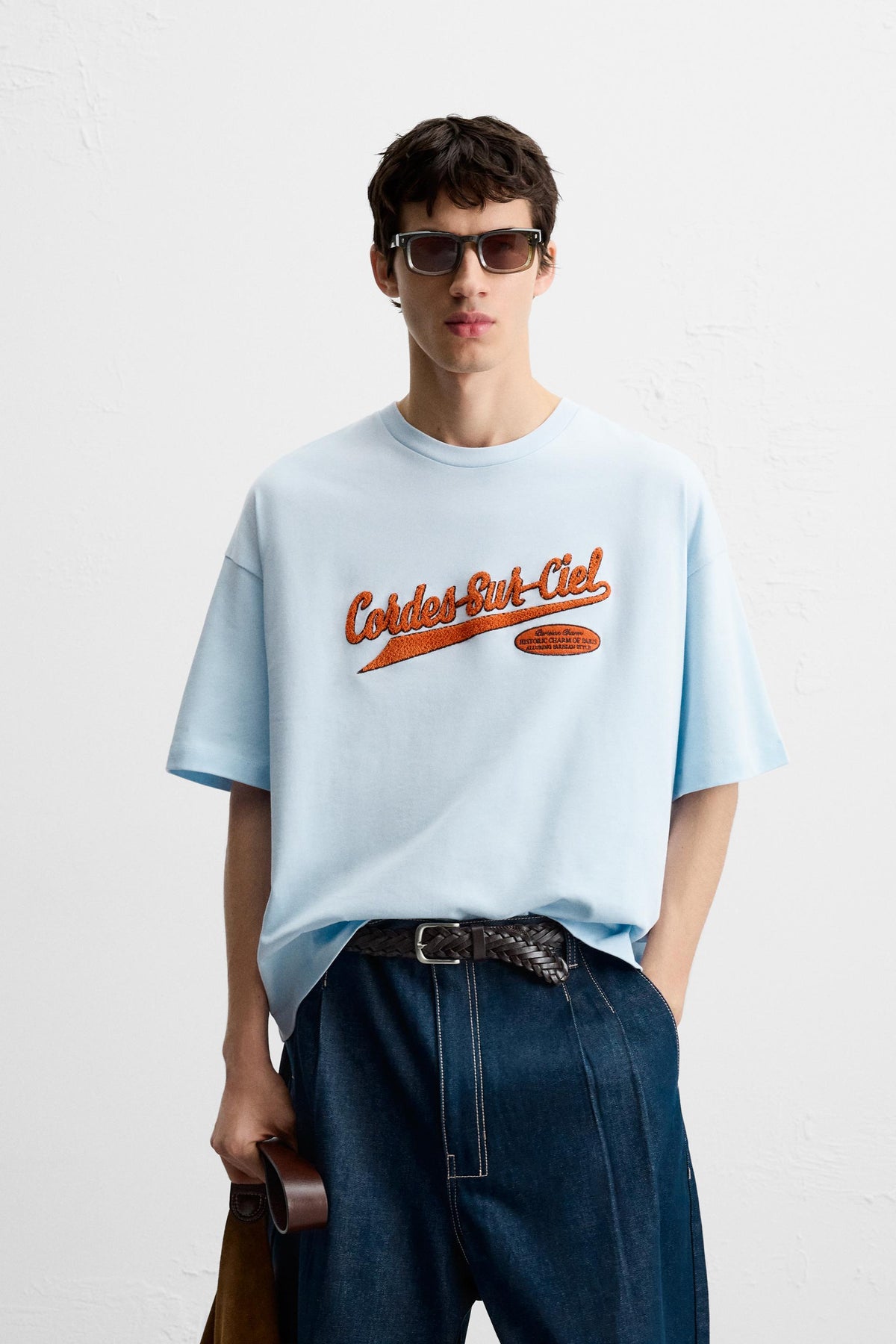 T-SHIRT WITH TERRYCLOTH PATCH - Image 2