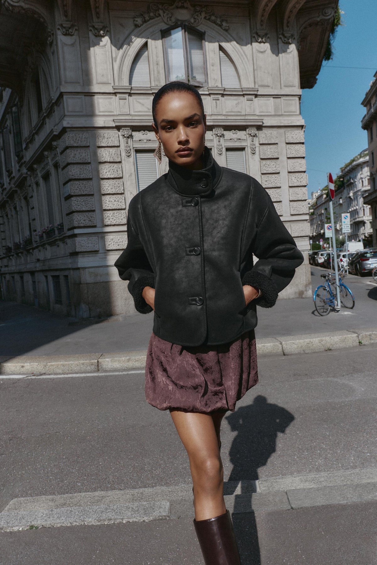 Kunstwildlederjacke