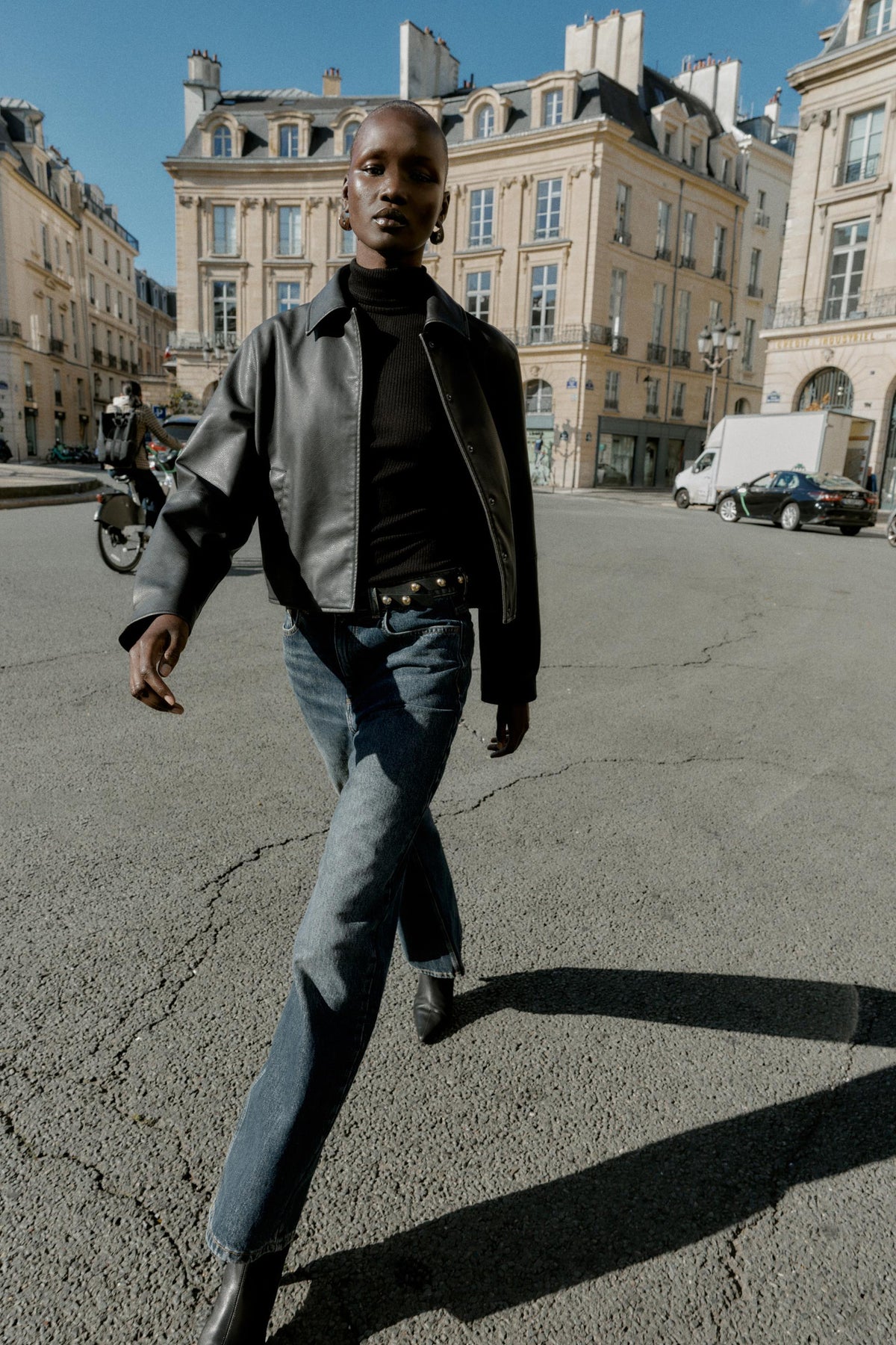 Kunstlederjacke