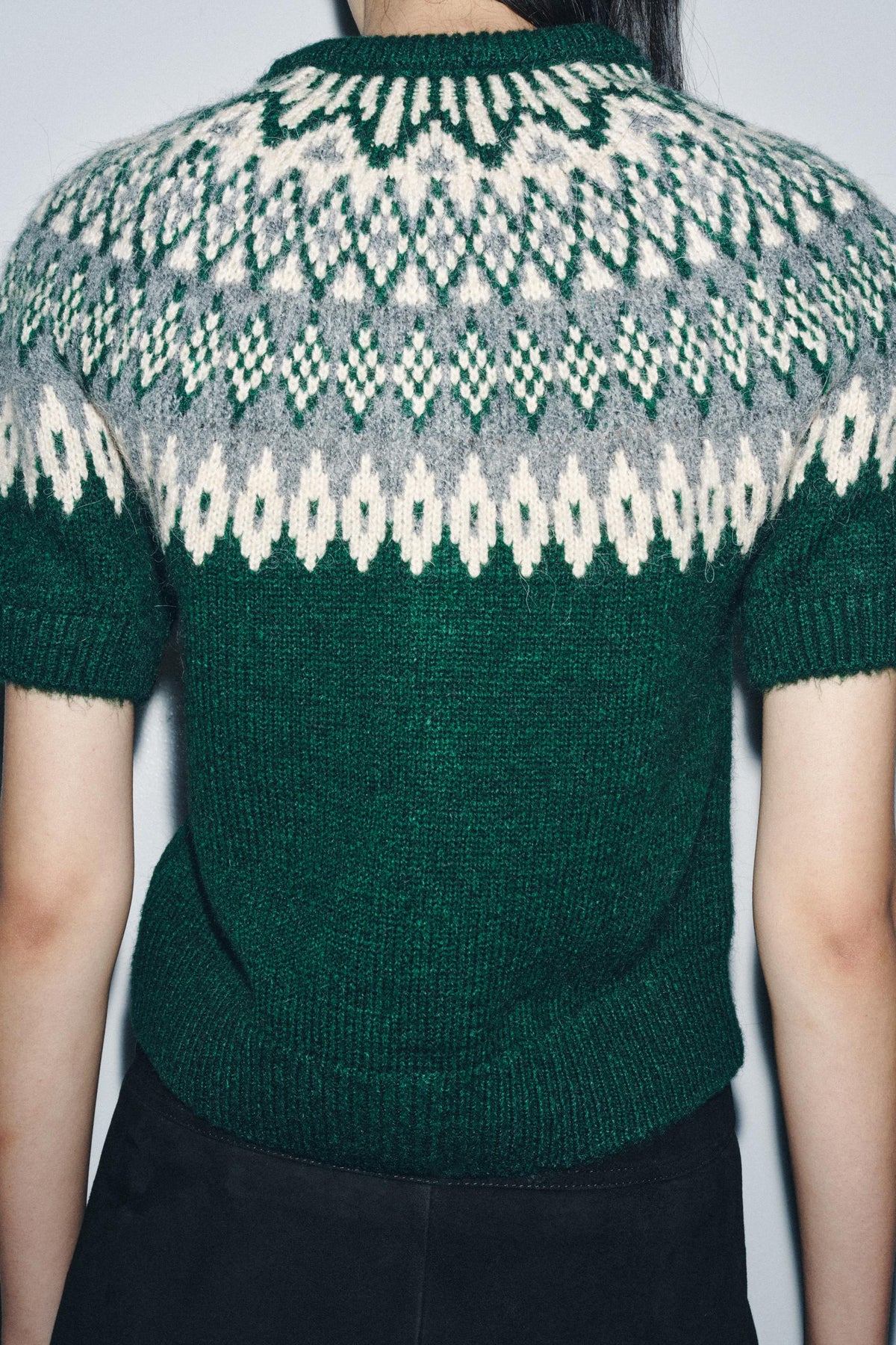 Strickcardigan mit kurzen Ärmeln