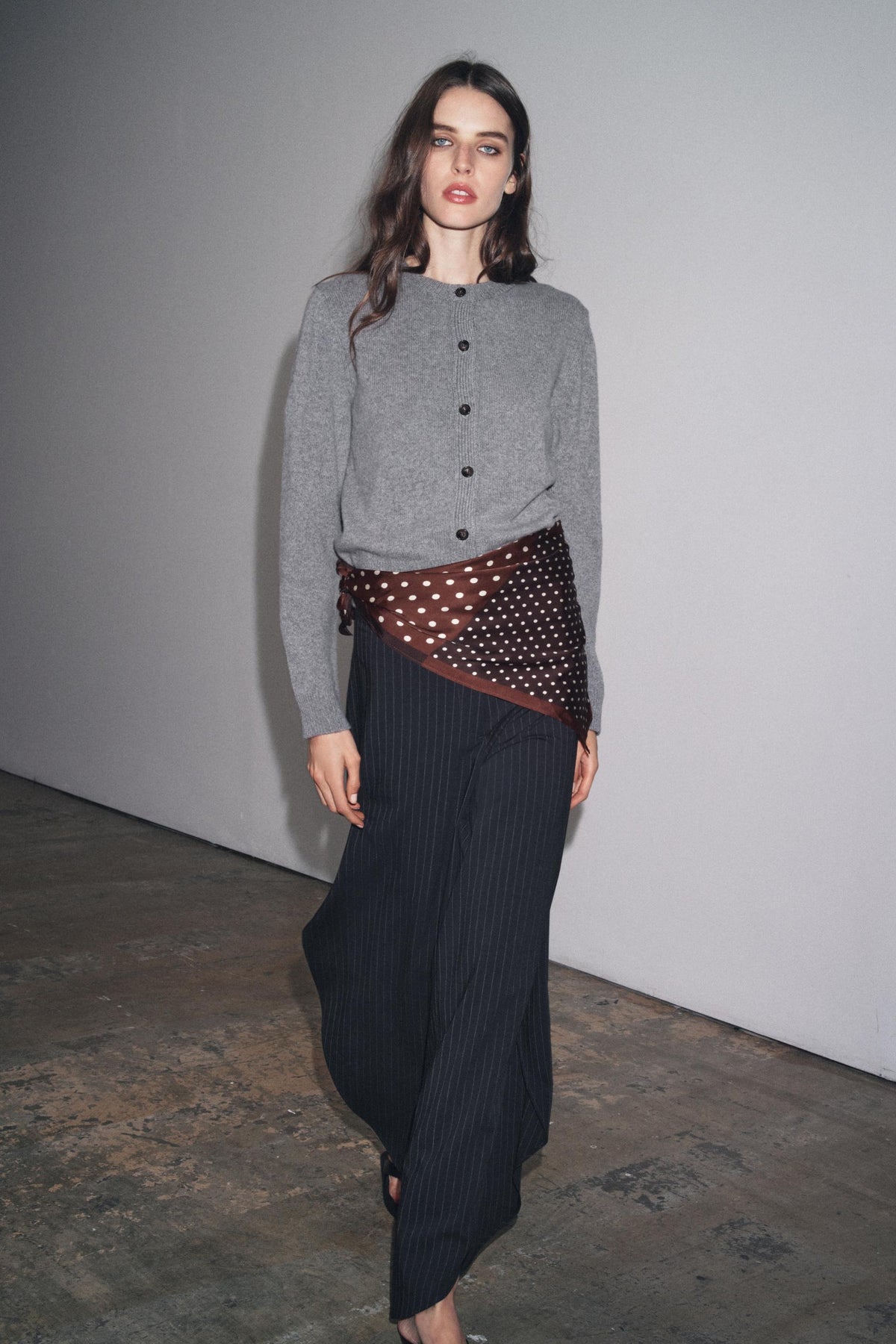 Langer Cardigan aus Kaschmirwolle