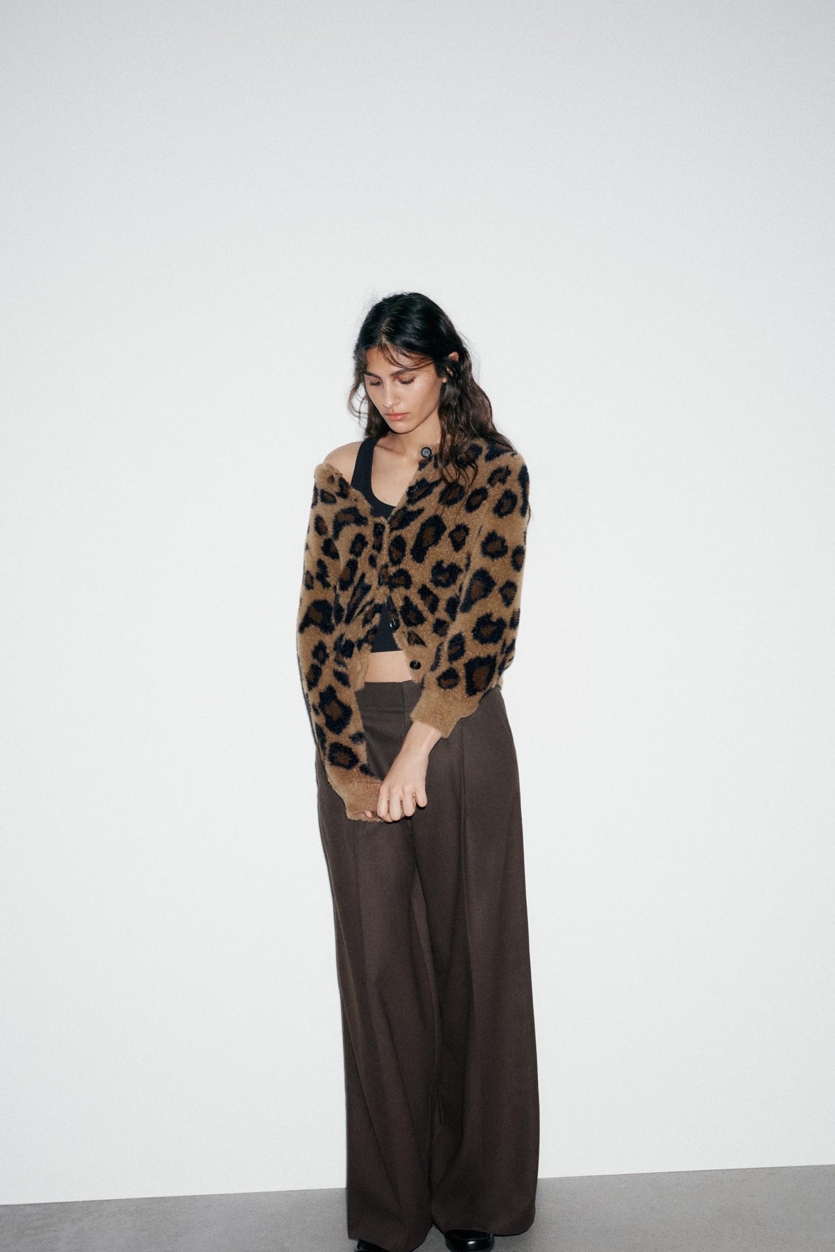 Jacquard-Strickjacke