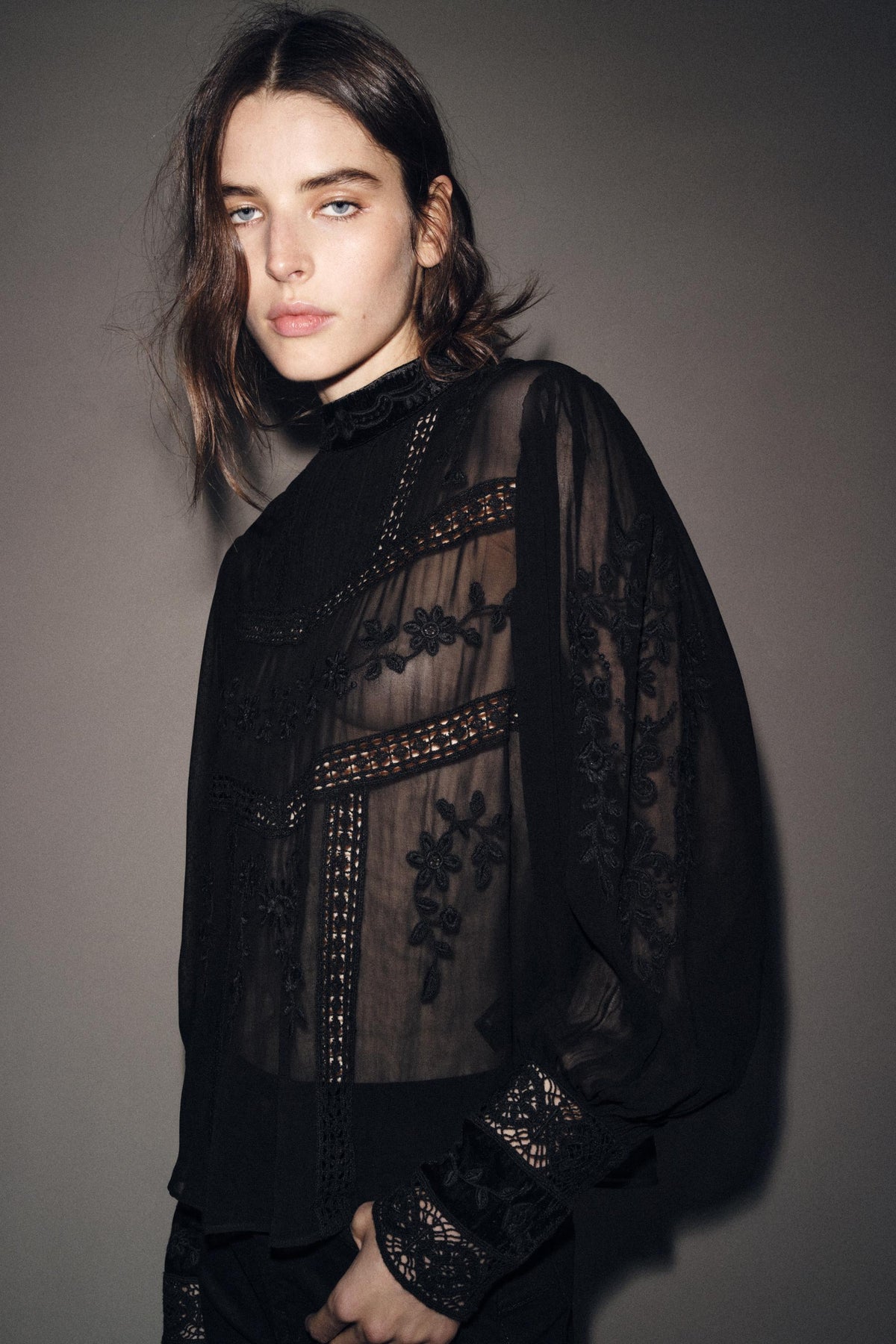 Velvet Lace Blouse
