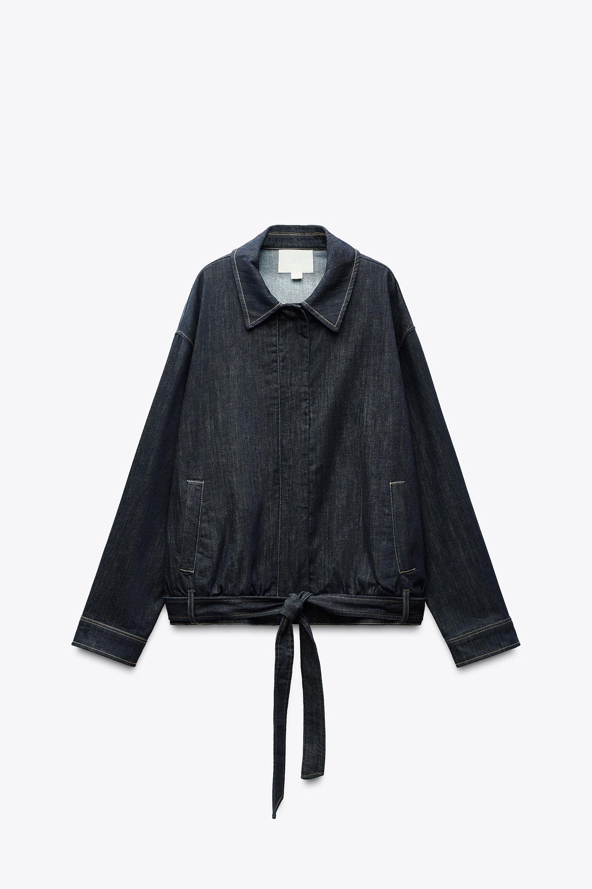 Jeansjacke mit Gürtel
