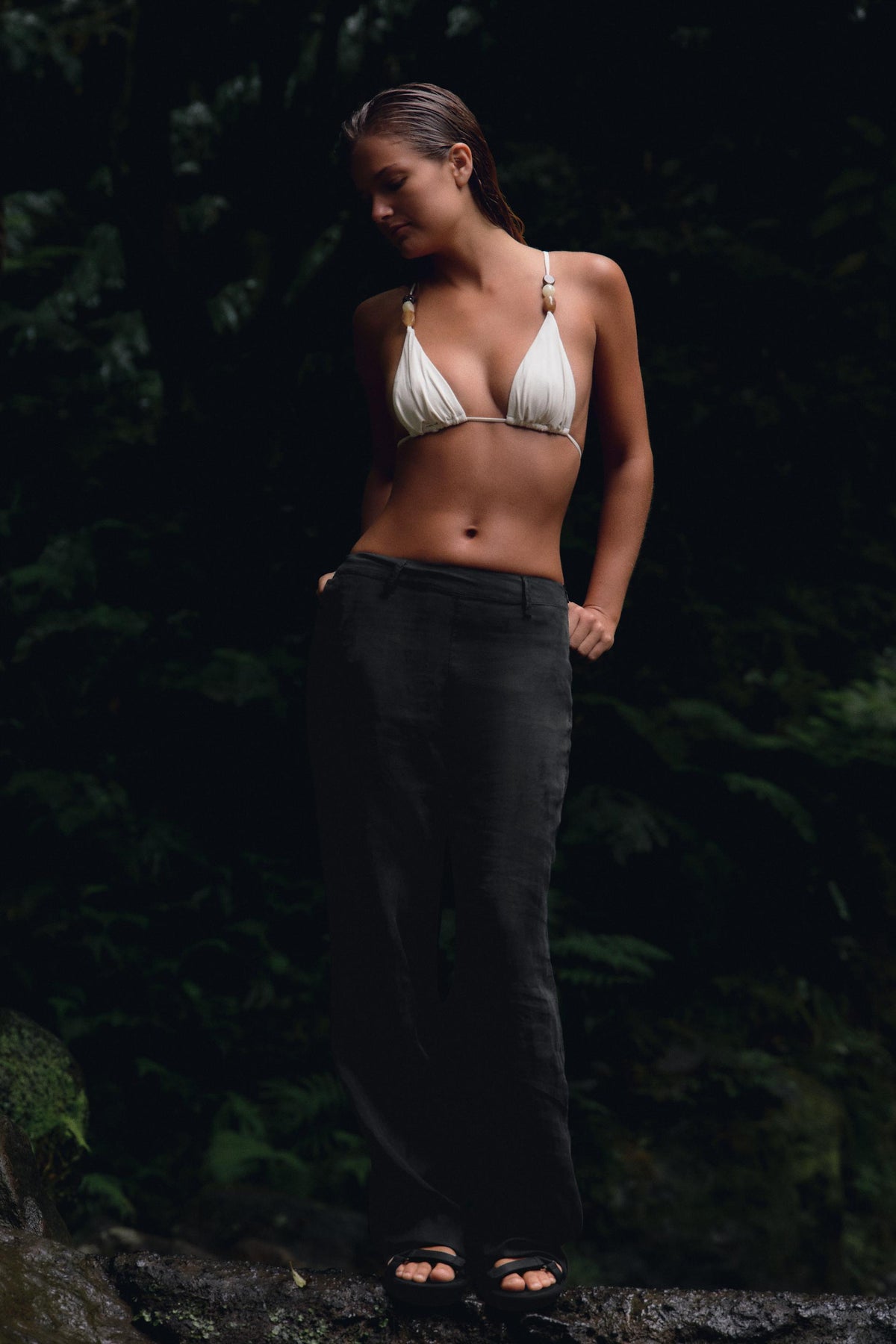 Hose mit geradem Bein