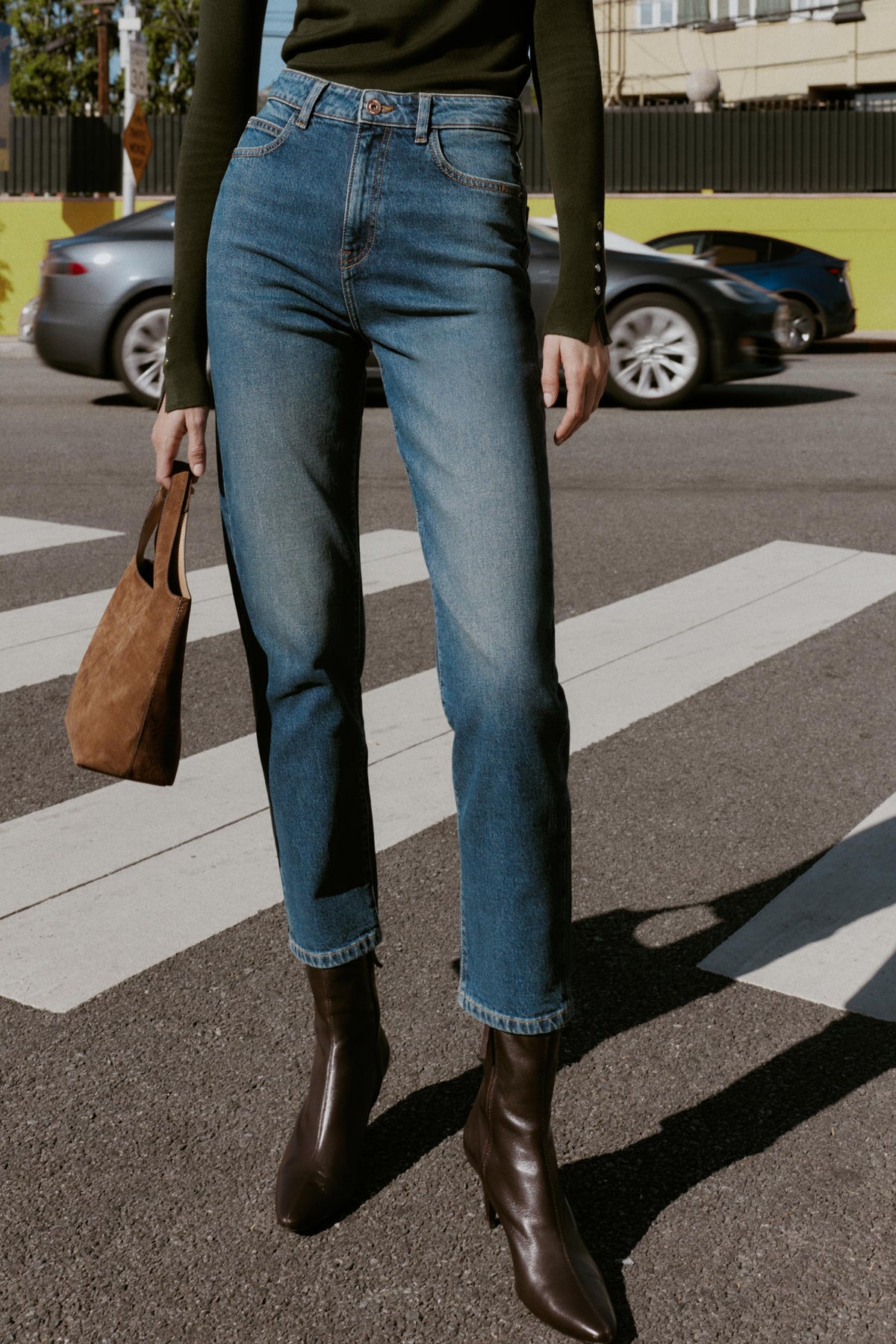 High Waisted Mom Jeans