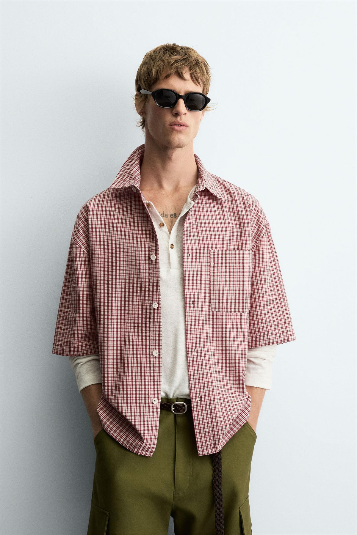 RELAXED FIT CHECK SHIRT - Image 2