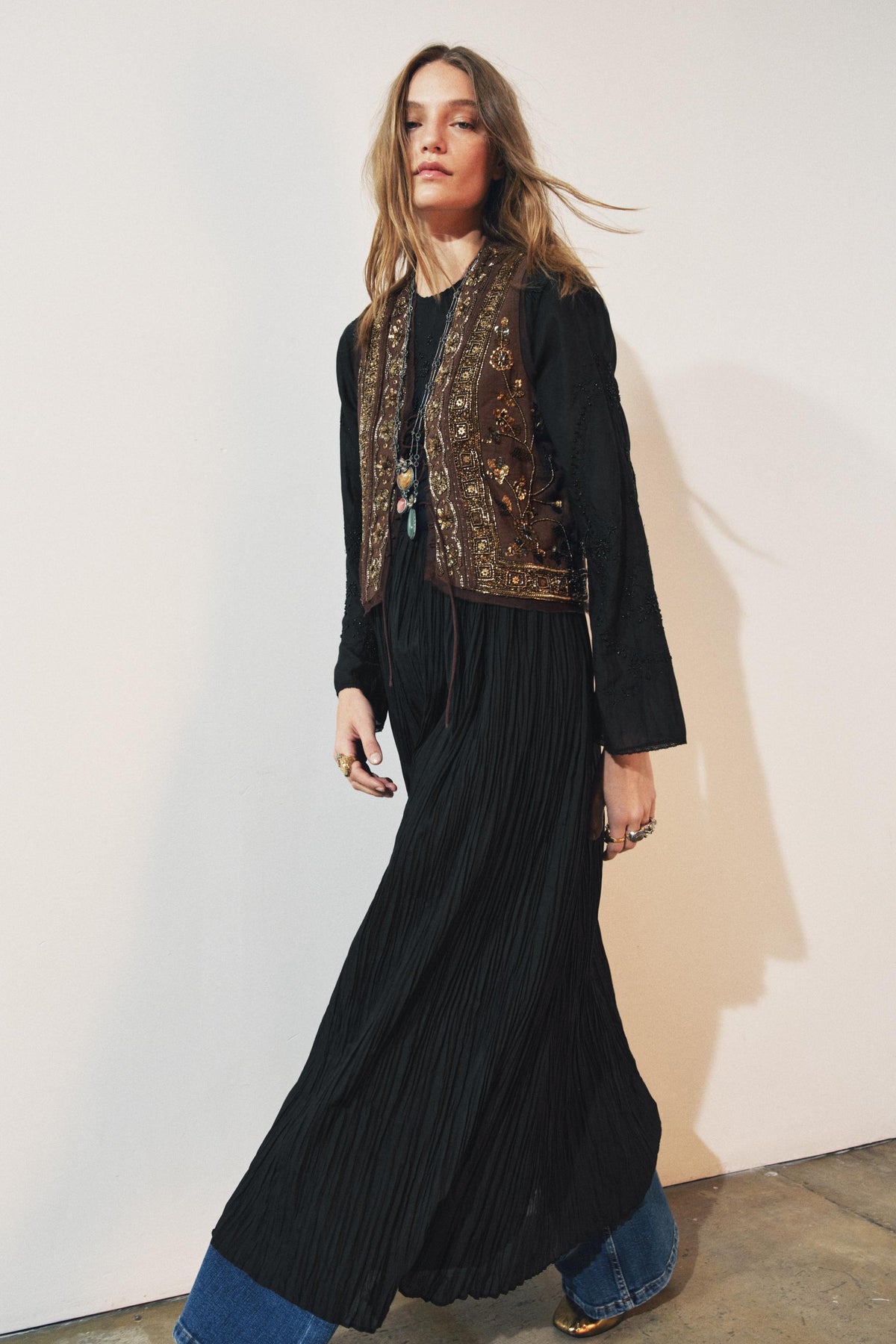 Beaded Embroidery Dress