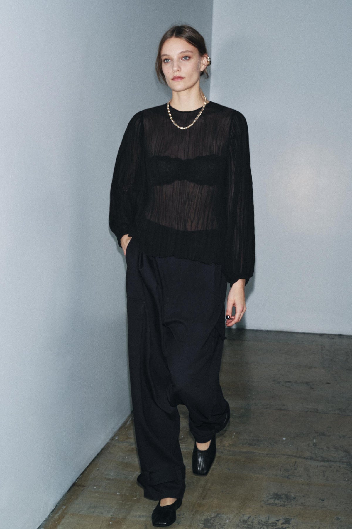 Pleated Blouse