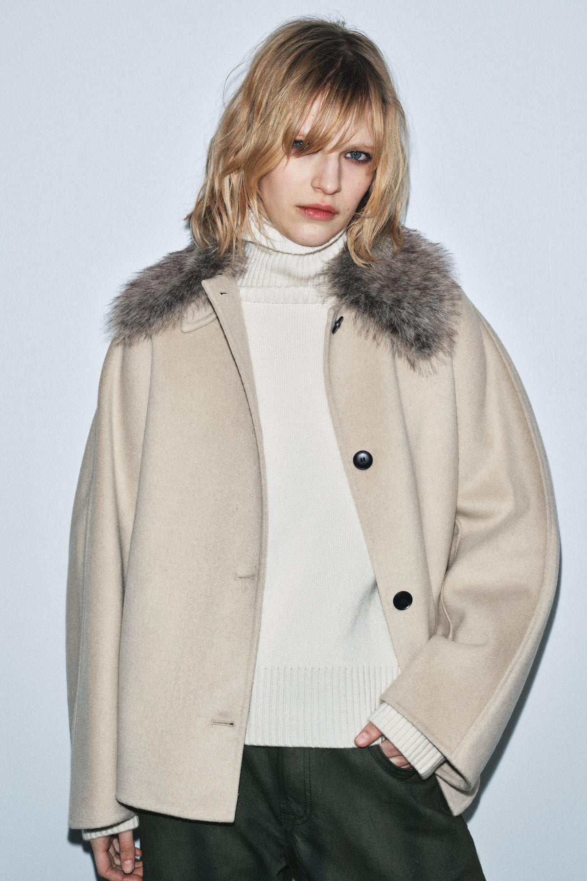 Wool Blend Jacket with