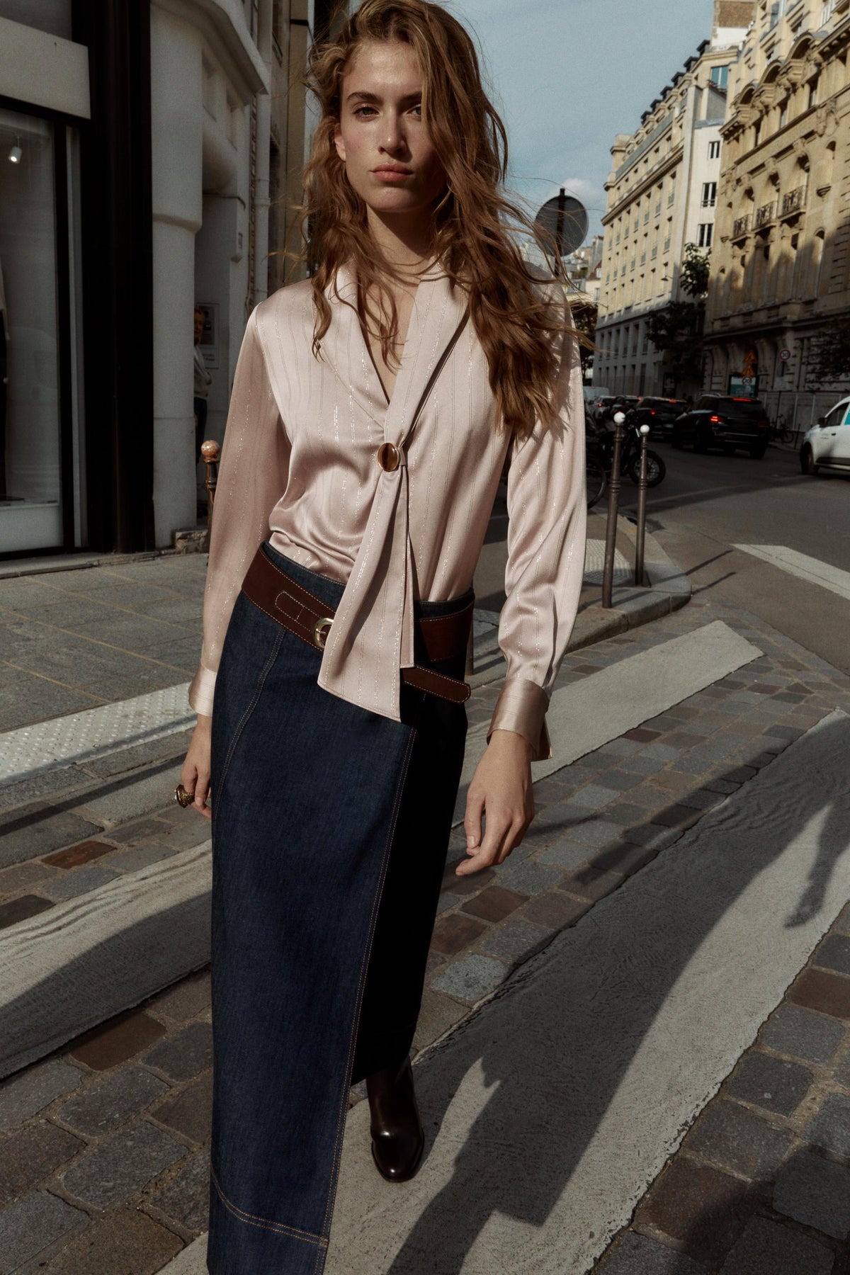 Metallic Appliqué Blouse