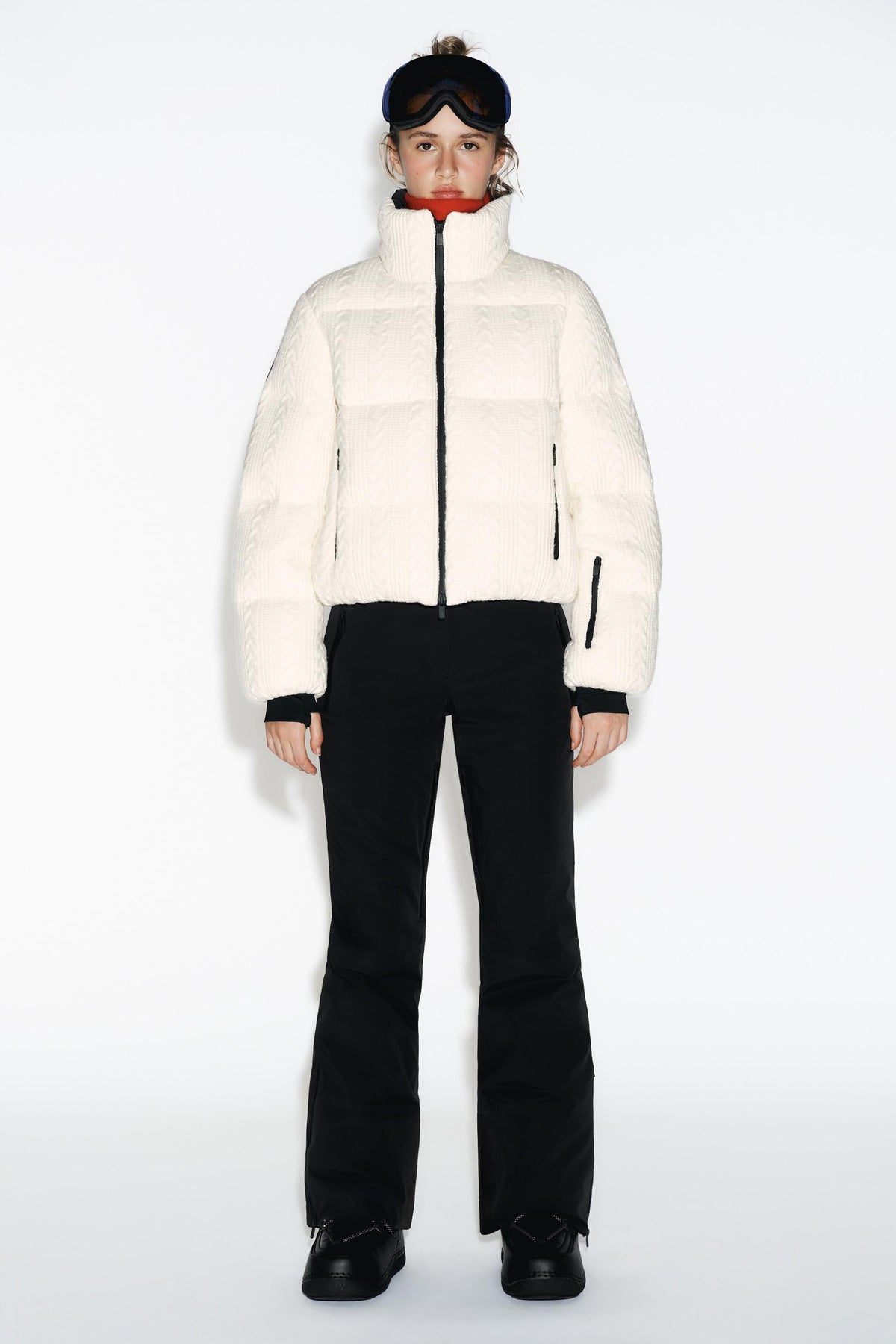Steppjacke mit Reflektoren