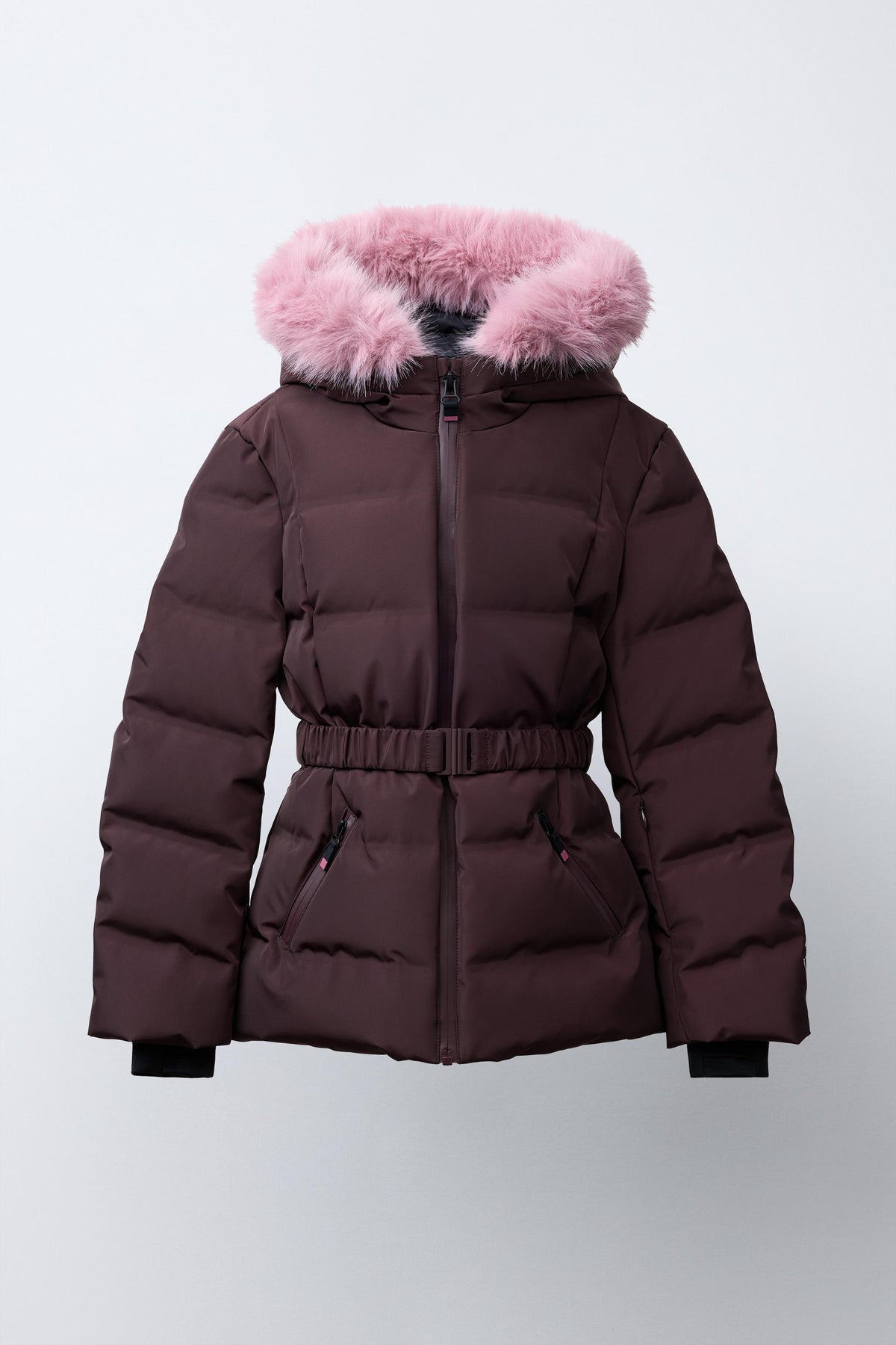 Belted Down Ski Puffer Jacket - Image 1