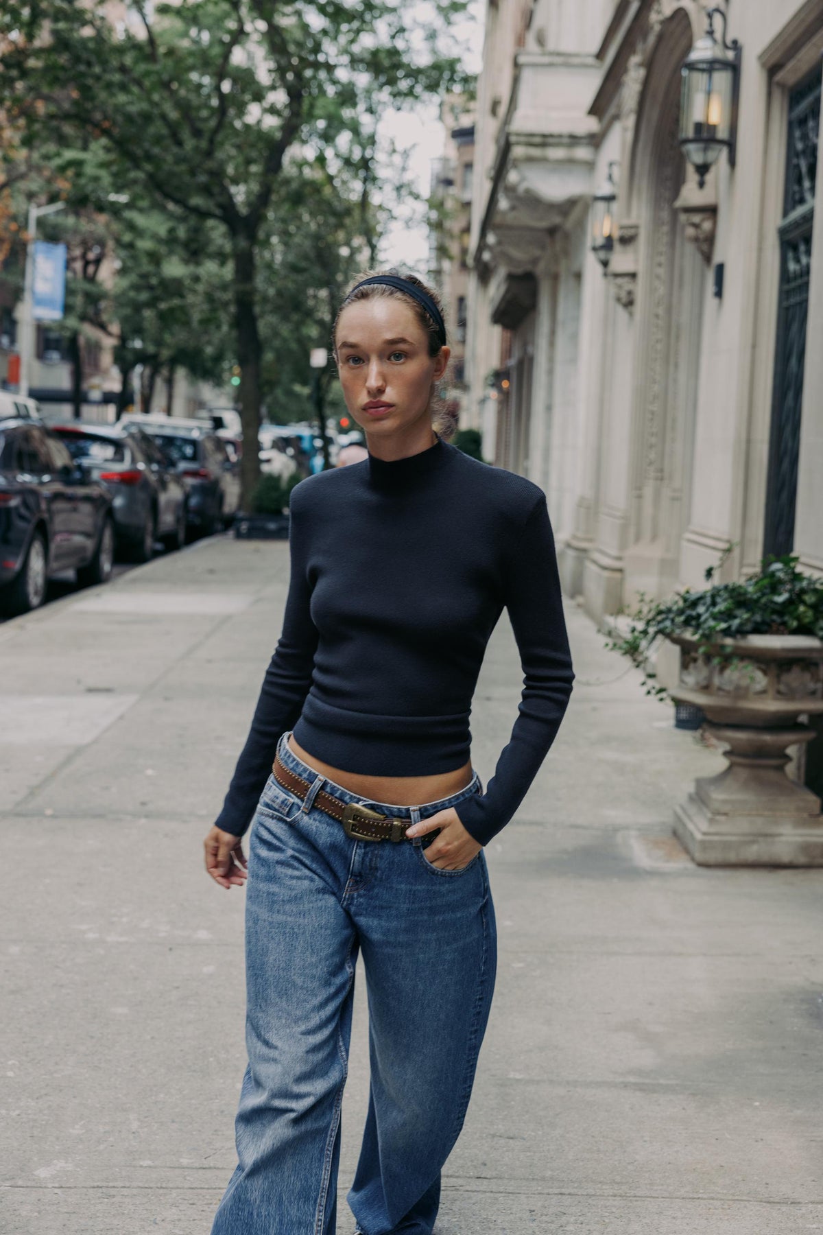 Strickpullover mit offenem Rücken