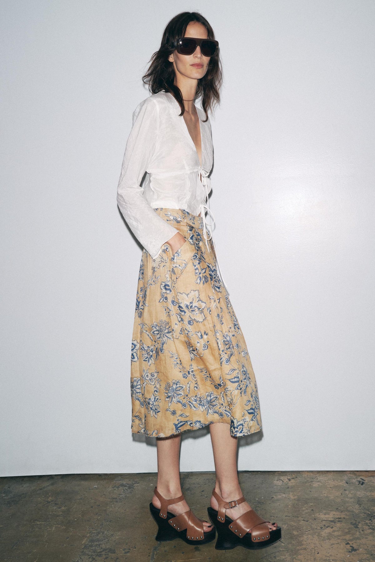 Floral Print Skirt