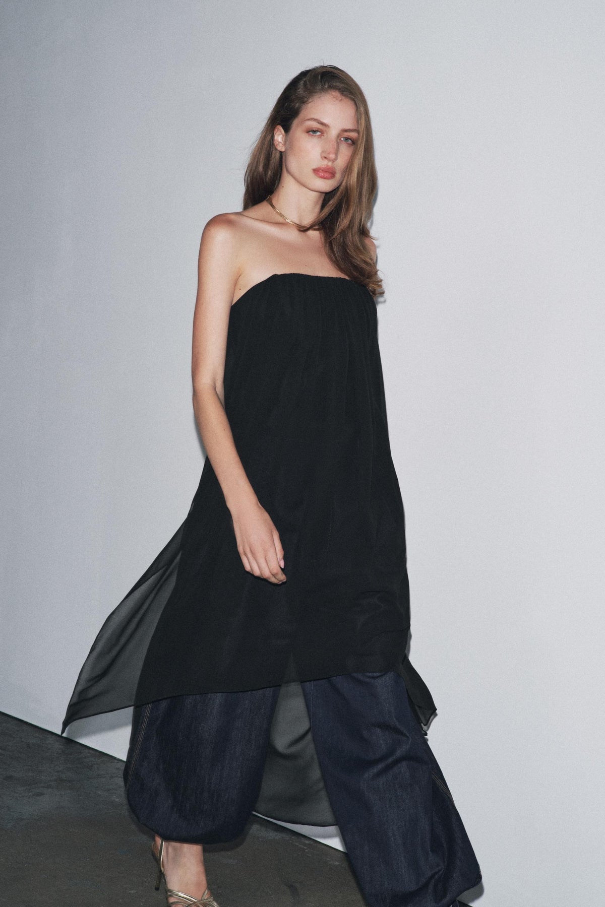 Langes Bandeau-Top