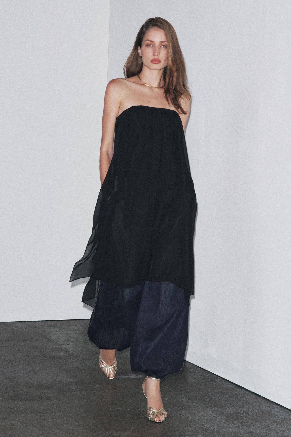Langes Bandeau-Top