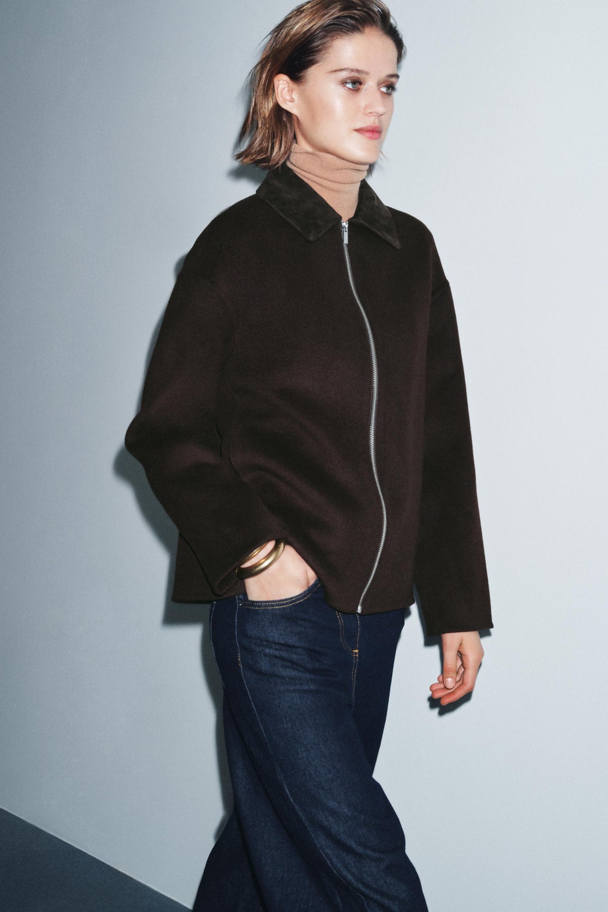 Wollmischungsjacke