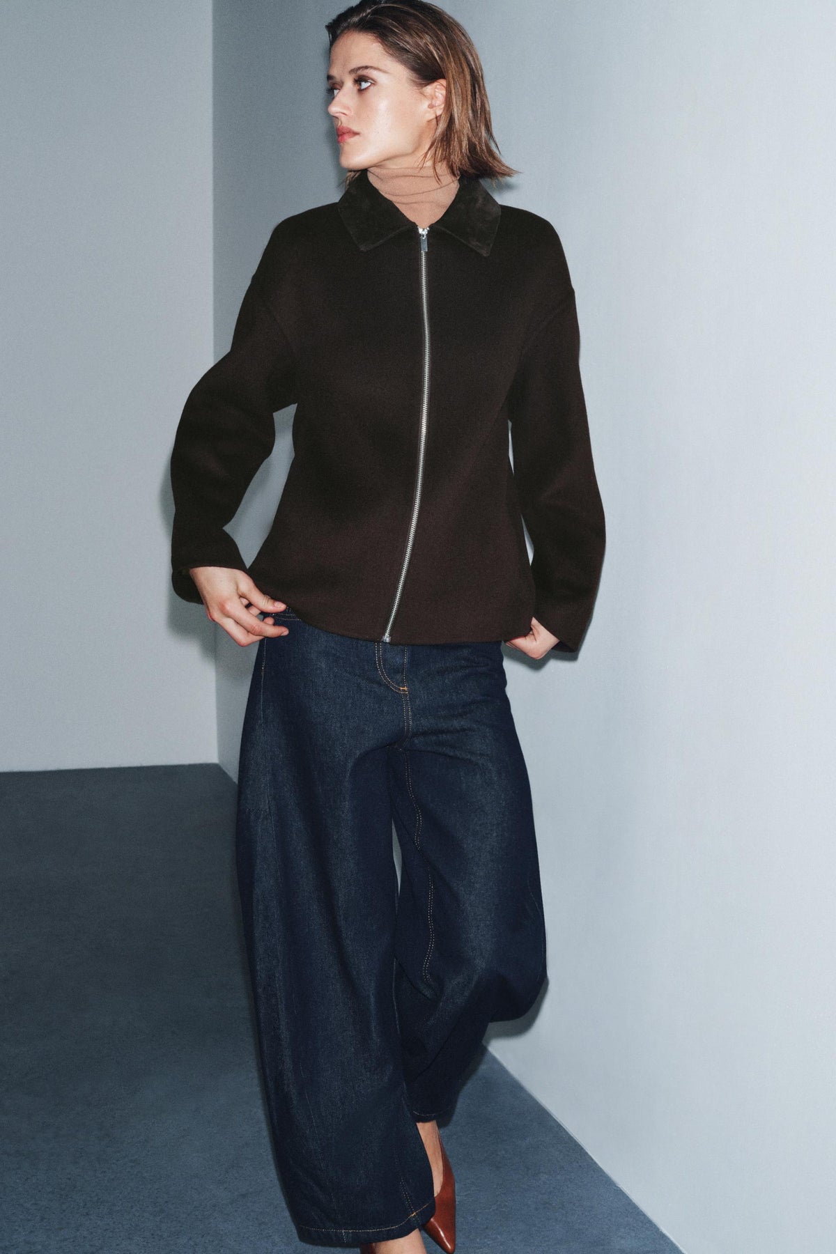 Wollmischungsjacke