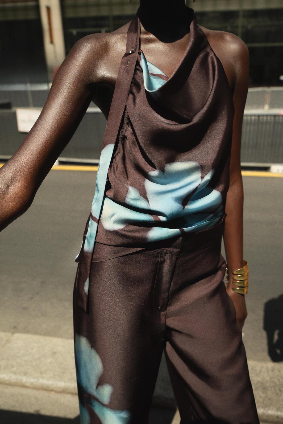 Floral Satin Top