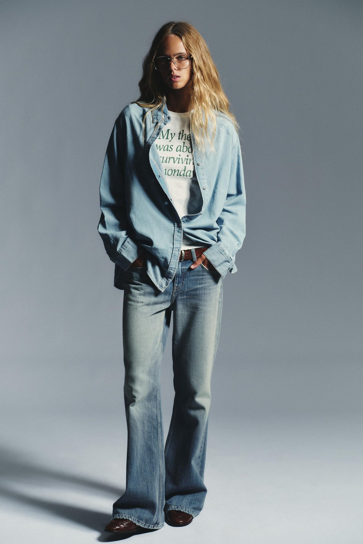 LONG DENIM SHIRT