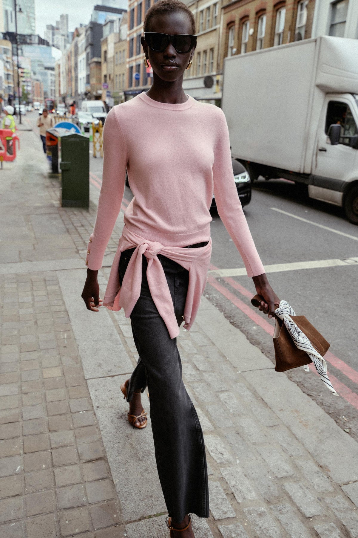 FLORAL BUTTON KNIT JUMPER