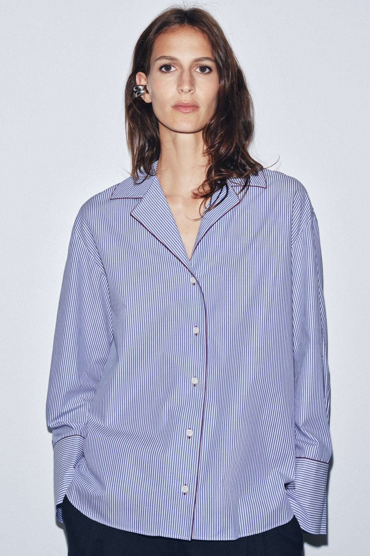 Contrast Trim Shirt