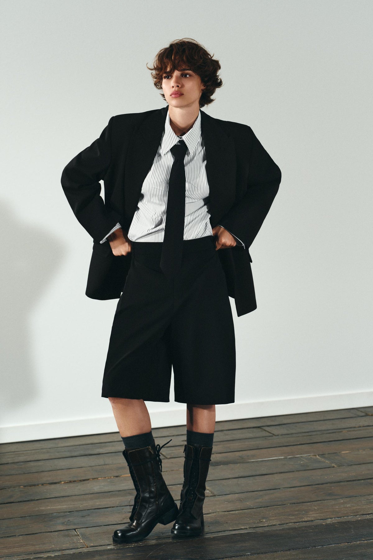 POPLIN TIE SHIRT