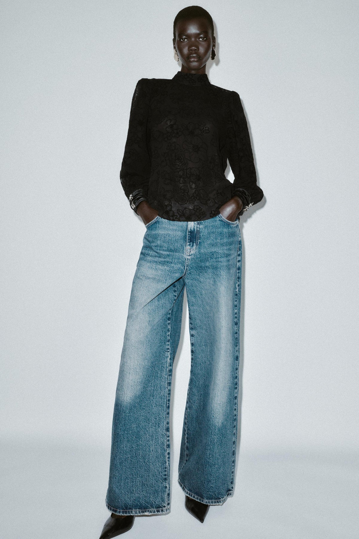 Velvet Bow Blouse