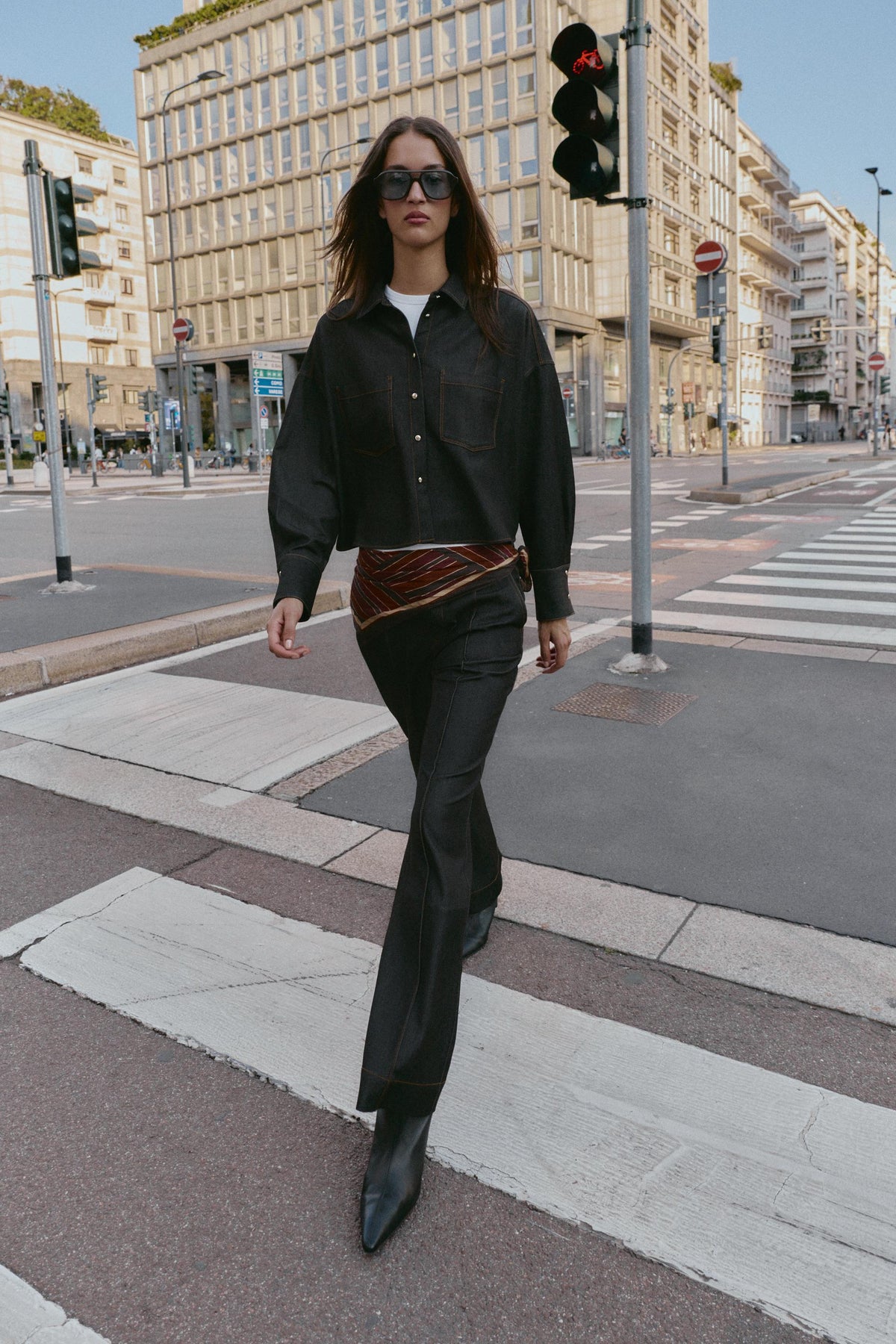 TOPSTITCH TROUSERS