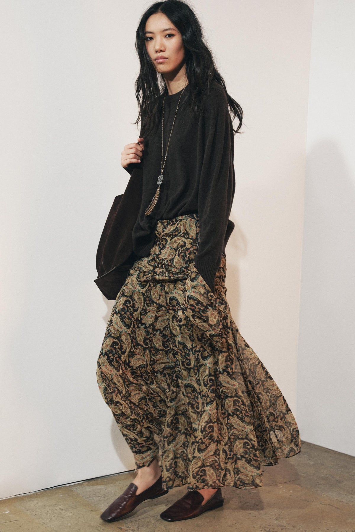 Paisley Long Skirt