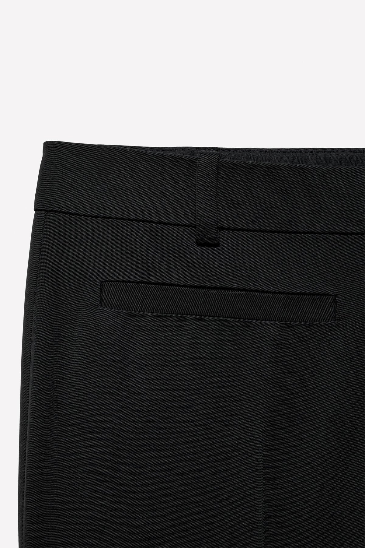 Cropped wool trousers