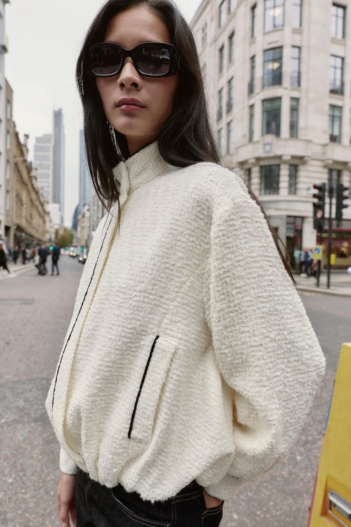 BOMBERJACKE MIT BESATZ