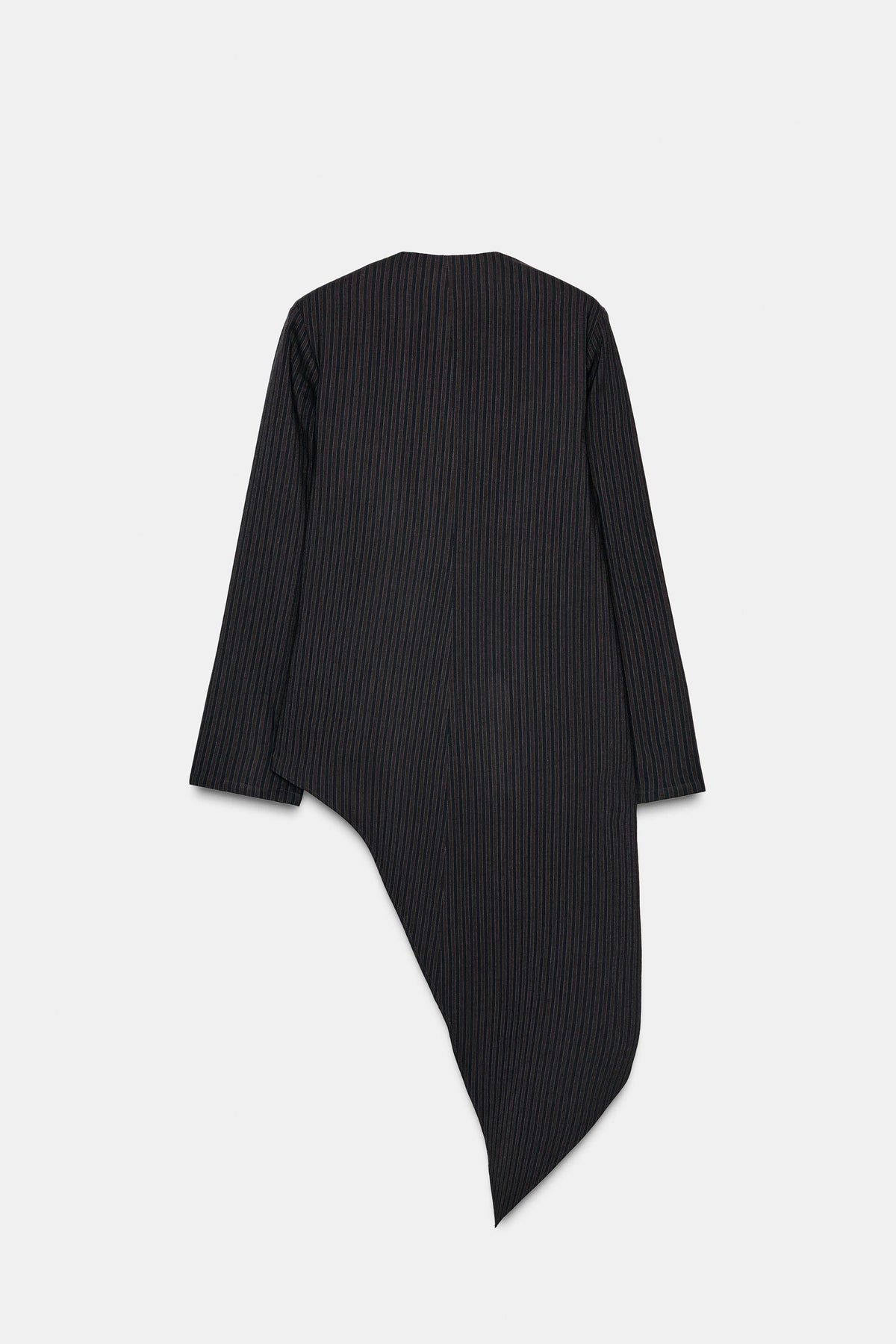 Asymmetric Striped Woven Top