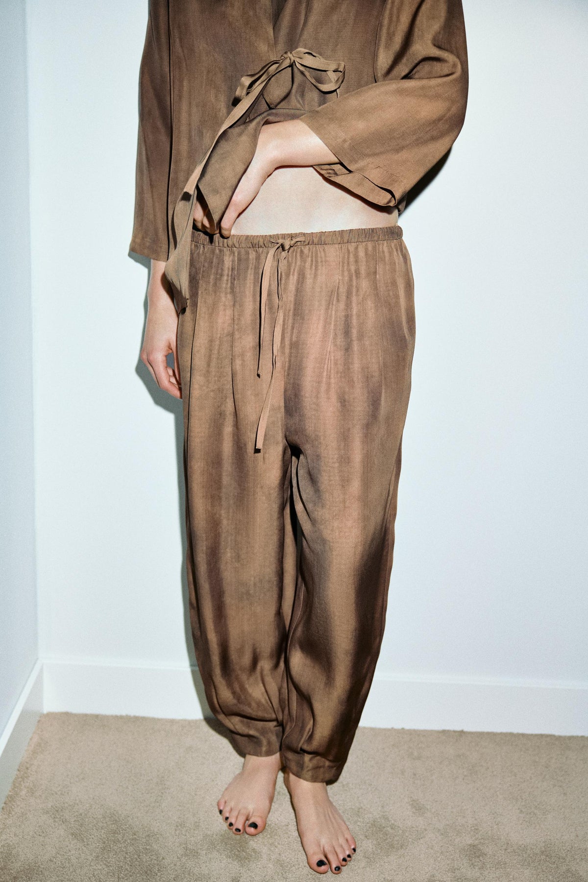 Printed Volume Trousers