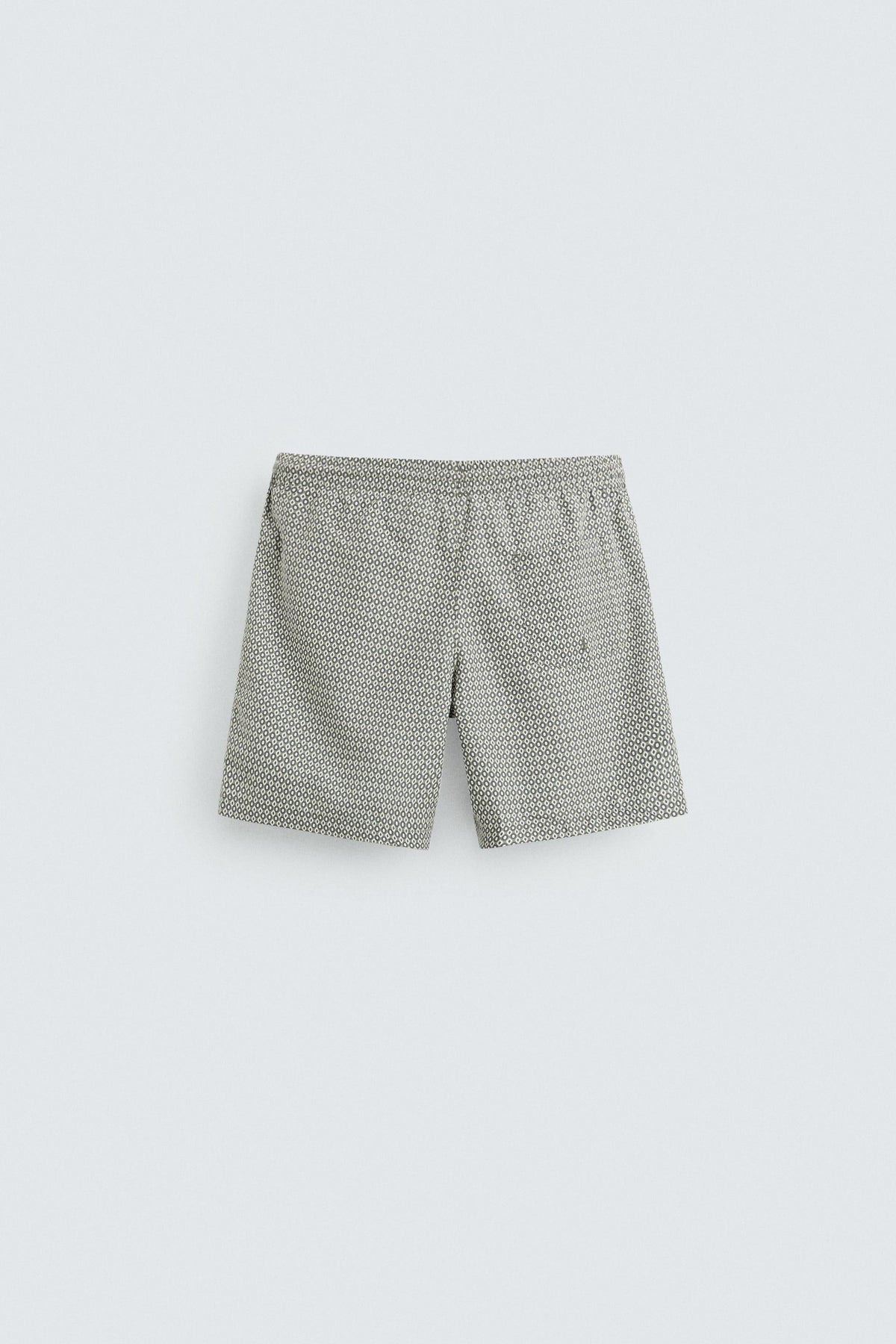 GEOMETRIC PRINT MID-LENGTH SWIMMING TRUNKS - Image 2