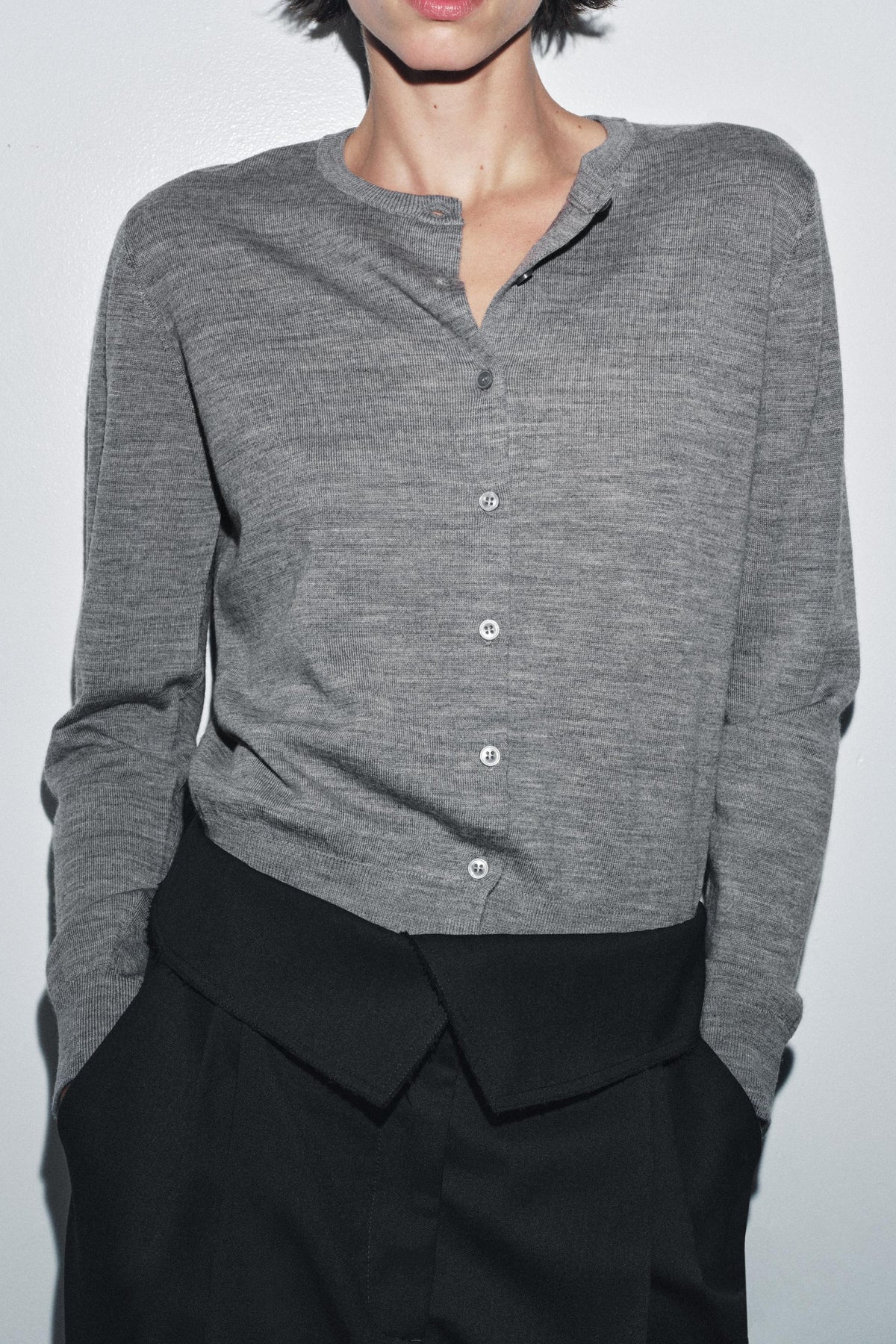Wool Knit Cardigan