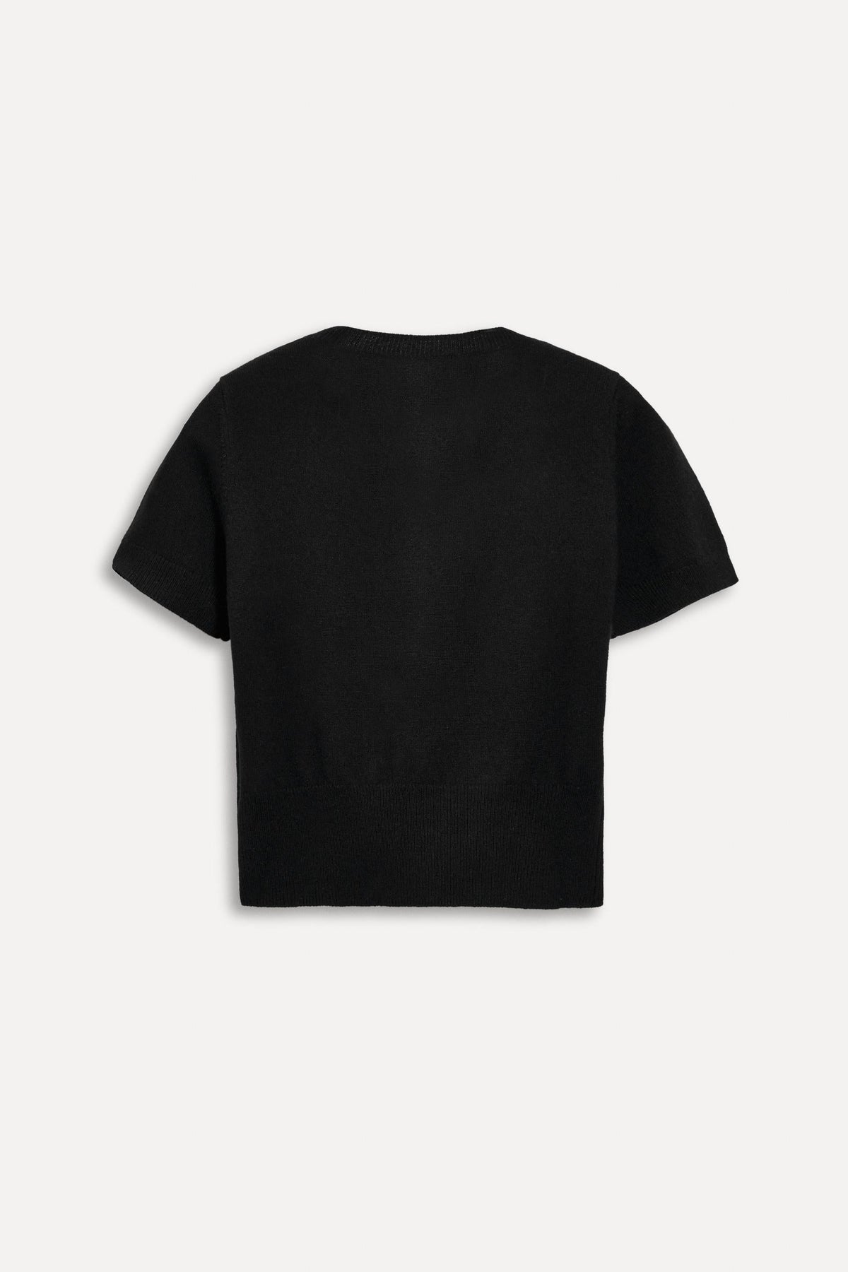 Cashmere short sleeve sweater