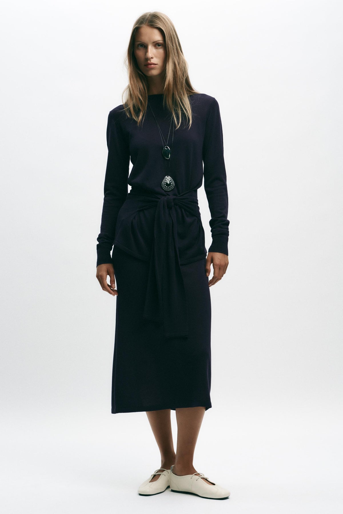 KNIT JUMPER WITH KNOT
