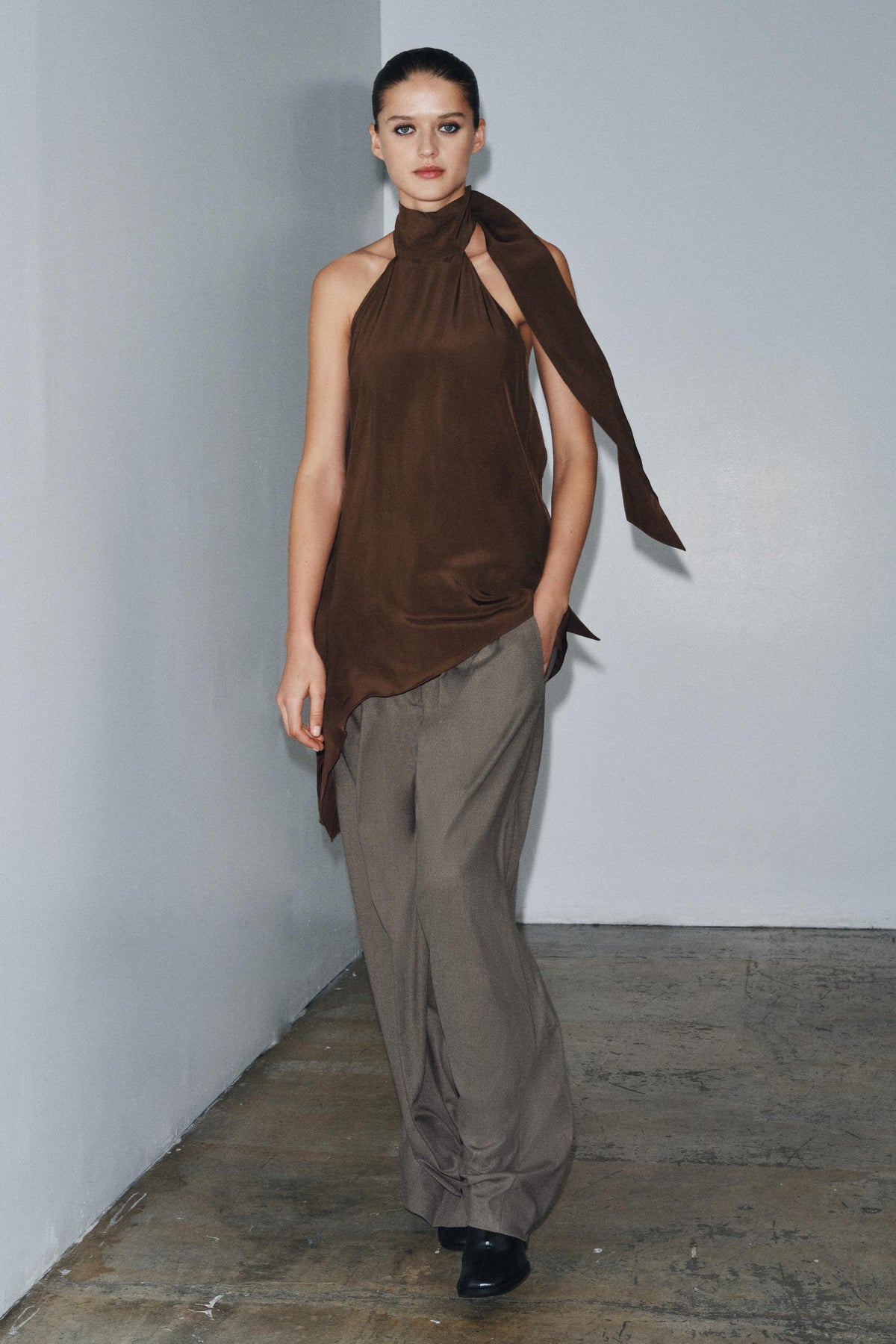 Asymmetric Halter Top