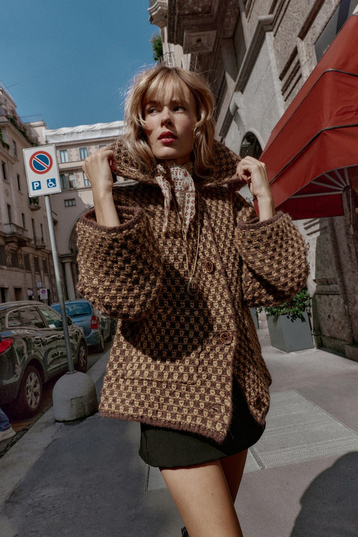 Oversize-Strickjacke