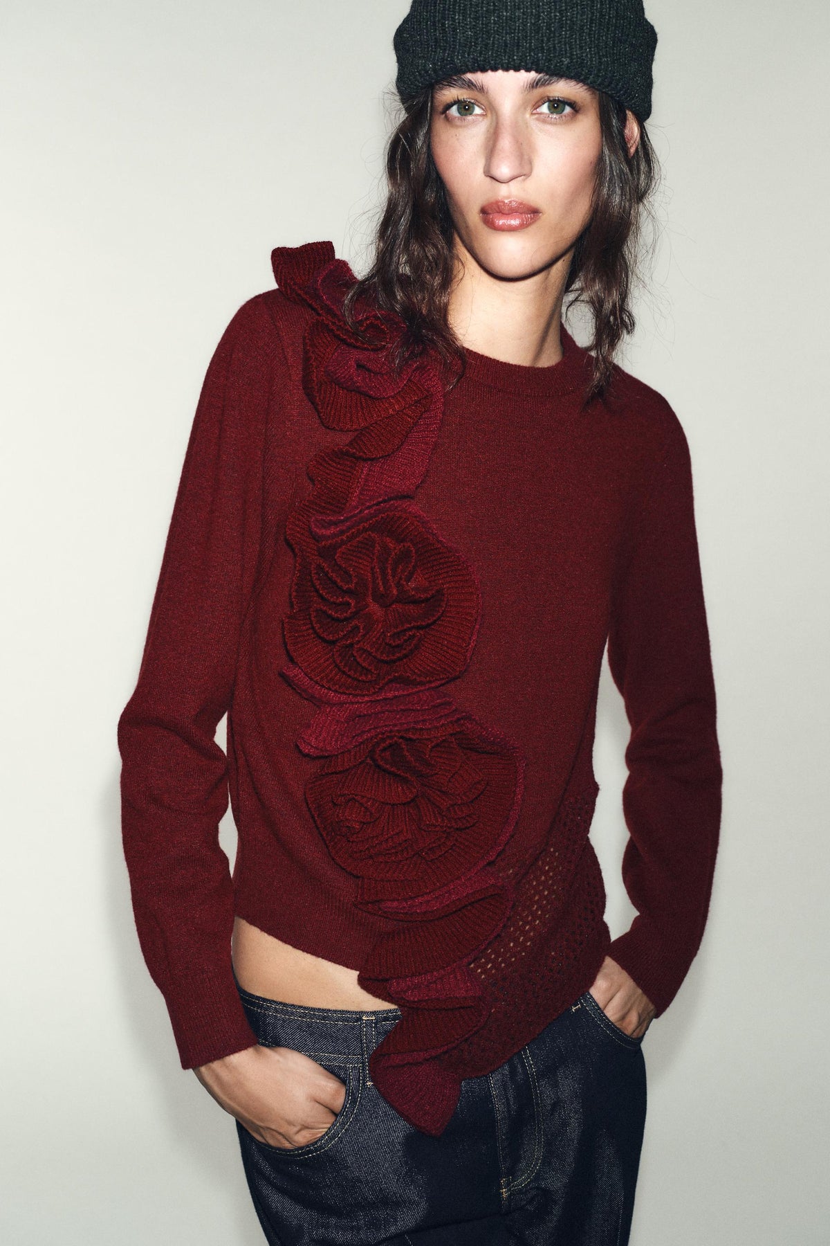 STRICKPULLOVER MIT STRUKTUR